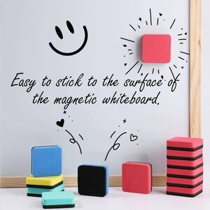 5for$10 Four Assorted Dry Erase Eraser, Magnetic Whiteboard Eraser 2x2